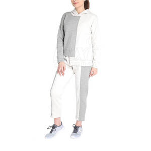 ชุดเซต2ชิ้นสำหรับผู้หญิงเสื้อฮู้ดคอตั้งป้องกันการเกิดเป็นก้อน2025โลโก้แบบใหม่คุณภาพสูง - Product Image 4