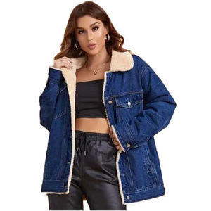 Chaqueta Vaquera de Mezclilla de Algodón Transpirable para Mujer, Chaqueta de Invierno Personalizada al por Mayor 2025 - Product Image 5