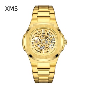 Reloj <span class=keywords><strong>de</strong></span> Pulsera Mecánico Automático para Hombre, Novedad, Dorado, Resistente al Agua, para Negocios - Product Image 6