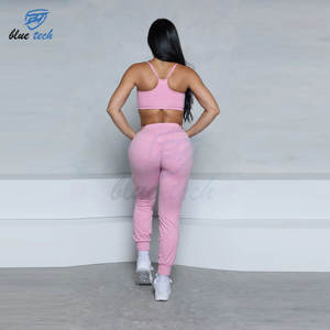 Conjunto de entrenamiento sin costuras de alta elasticidad para mujer, ropa deportiva, sujetador y pantalón corto, conjuntos de Yoga, conjunto de 2 uds. - Product Image 3
