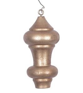 Ornements suspendus en bois doré de Noël Ornement suspendu en bois naturel pour décoration intérieure - Product Image 1