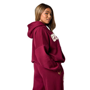 Sweat à capuche léger pour femme avec fermeture éclair sur le devant, logo personnalisé, 100% coton, avec poches, manches longues, séchage rapide, respirant - Product Image 2