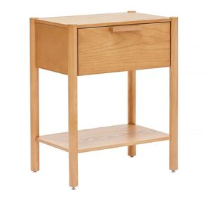 Table d'appoint en teck massif de haute qualité avec 1 tiroir et couleur bois naturel pour l'intérieur - Product Image 4