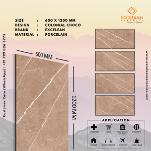 Azulejos indios de importación directa para suelos de granito 24x48 pulgadas 60x120cm Azulejo de mármol de cerámica Mármol italiano Porcelana 600x1200mm Euro - Product Image 2