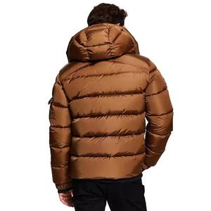 เสื้อแจ็คเก็ตพัฟเฟอร์ผู้ชายคุณภาพสูงสำหรับฤดูหนาว ระบายอากาศได้ดี แห้งเร็ว สวมใส่สบาย แบบลำลอง สีตามสั่ง พร้อมโลโก้ด้านหน้า - Product Image 5