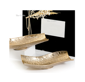 ชุดชามช็อคโกแลตอลูมิเนียมสีทองสำหรับตกแต่ง2ขนาดและรูปร่างที่กำหนดเองได้ - Product Image 5