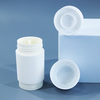 Tube vide de 50g pour déodorant, avec bouchon à vis, rechargeable, en PP, tube torsadé, couleur personnalisée, pour baume solide anti-transpirant, emballage OEM