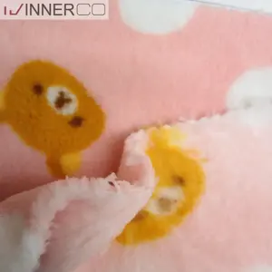 100% polyester imprimé corail polaire trame tricoté lourd tissu anti-pilule pour garçons et filles vêtements et couvertures - Product Image 5