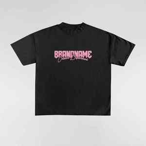 เสื้อยืดผู้ชายทรงโอเวอร์ไซส์ผ้าคอตตอนถักฮิปฮอปโอเวอร์ไซส์ DTG พิมพ์ลายกราฟิก100% - Product Image 4