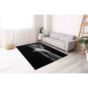 Tapis personnalisé avec tête de lion, tapis imprimé, tapis en velours - Product Image 3