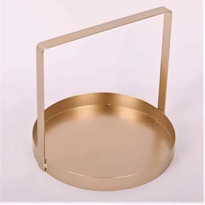 ถาดเสิร์ฟโลหะสีดำด้านแบบทันสมัยถาดตกแต่งมาใหม่สำหรับโรงแรมและงานอีเวนต์ - Product Image 3