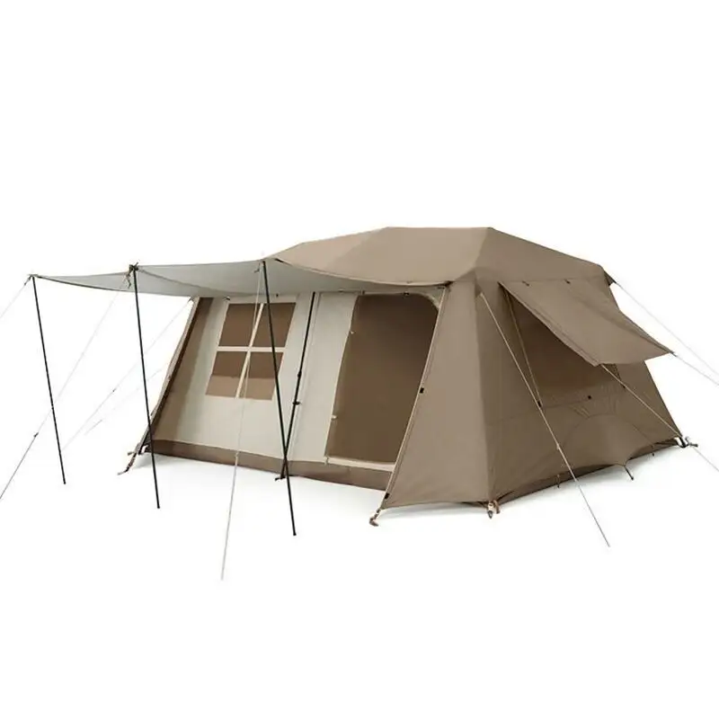 Custom China 4 season la tente 2 camere campeggio tende casa 6 persone impermeabile coppia automatica famiglia grande tenda da campeggio all'aperto
