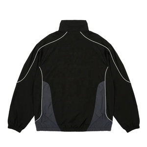 Personalizado Zip up Stand Collar Vintage Deportes Chaquetas de fútbol Hombres Soft Shell Ligero Nylon Track Jacket Windbreaker - Product Image 2