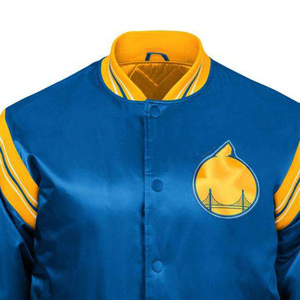 High Quality Double Sided Satin Bomber <b>Jacket</b> Custom Brand Logo Embroidery Reversible Waterproof Eco-Friendly Men'<b>s</b> <b>Jacket</b> - Product Image 5