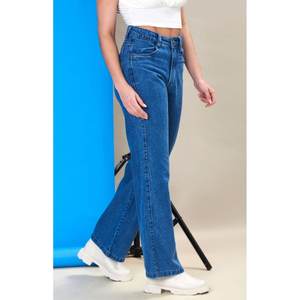 Jean en denim large tendance et original pour femme, taille haute de luxe, écologique, durable, style urbain, tailles 26-40 - Product Image 2