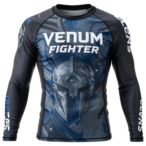 Custom Compression Martial Arts Rash Guard Long Sleeve Shirt Sublimated <b>Athletic</b> Training Gym Top Venum Fitness Rash Guard - Product Image 4