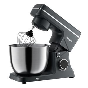 Impastatrice Planetaria Elettrica Kooper 5.5 L 1500 W con Scocca in Plastica Grigio Scuro per Uso Domestico e Panificazione - Product Image 1