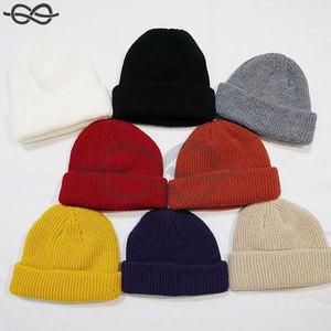 Custom Logo Beanie <b>Hat</b> Embroidery Warm Knitted <b>Winter</b> <b>Hat</b> <b>Men</b> & Women Unisex Autumn Beanie Cap Personalized Headwear - Product Image 4