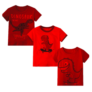 T-shirt à manches courtes en velours côtelé écologique 200 g/m² avec impression de logo personnalisé, pour enfants, filles et garçons, été, couleur unie, appliques - Product Image 3