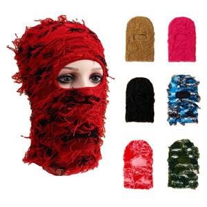 Pasamontañas de Punto Acrílico Unisex al por Mayor, Cortavientos, para Invierno, con un Orificio, Envío DDP - Product Image 1