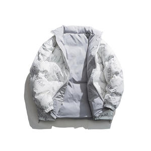 Chaqueta acolchada de sublimación personalizada, chaqueta de burbujas, rompevientos, tela de poliéster, cremalleras personalizadas de talla grande a la moda - Product Image 1