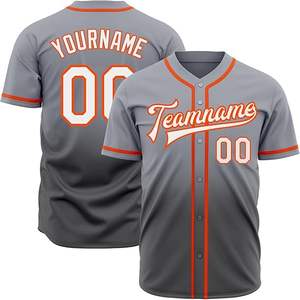 Personnalisation Tofen USA Nom de l'équipe Logo Numéro Unisexe pas cher T-shirt personnalisé cousu Baseball Jersey - Product Image 1