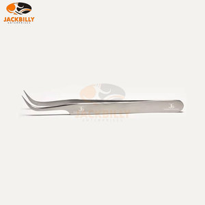 Pince à cils Jackbilly Enterprises JB-DT-1581, revêtement doré, acier inoxydable, emballages personnalisés - Product Image 1
