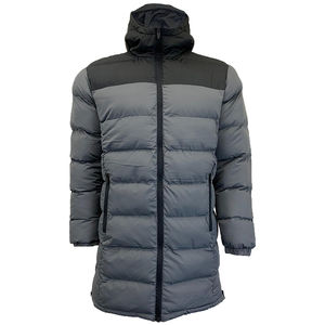 Blouson matelassé 2026 pour homme, conception personnalisée avec logo OEM, manteau long matelassé à capuche pour l'hiver - Product Image 1