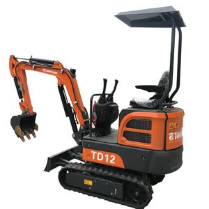 Mini excavatrice de 1 tonne sur chenilles Bagger prix bon marché avec CE à vendre Mini excavatrice petite excavatrice sur chenilles - Product Image 5