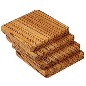 Sous-verres en bois pour tapis de table ménagers et tampons Fabricant en gros Taille personnalisée Sous-verre en bois de forme carrée en bois naturel - Product Image 3
