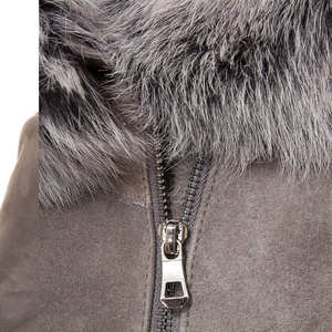 Chaqueta de Cuero de Cordero Personalizada, Delgada, Extra Grande, Brillante, Ecológica, Impermeable, Transpirable, de Primera Calidad, con Tela Oxford para Mujer - Product Image 6