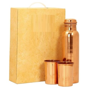Reusable Copper <b>Water</b> <b>Bottle</b> | Zero Plastic | Ideal for Fitness Enthusiasts Copper <b>Bottle</b> With SS Lid and Square Box - Product Image 6