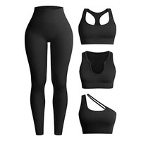 Ensemble de sport pour femmes grande taille, vêtements de sport, leggings deux pièces, ensembles de yoga, OEM personnalisé, DHL FedEx