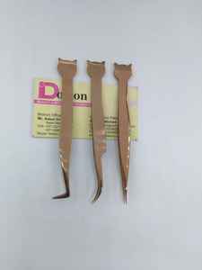 แหนบขนตาพลาสม่าสีโรสโกลด์แหนบปรับแต่งโลโก้ได้ตามต้องการ - Product Image 2