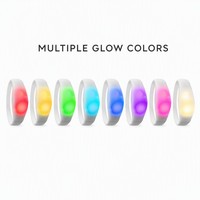 Bracelet lumineux LED étanche en silicone, bracelet promotionnel pour concerts, événements, course nocturne, vente en gros, OEM, ODM, direct