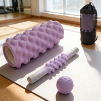 Ensemble de rouleaux en mousse professionnels pour le yoga et le Pilates avec bâton de massage et balles pour la remise en forme, la récupération et l'entraînement de la flexibilité