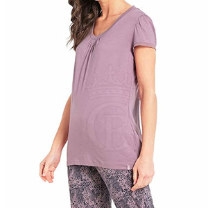 Camiseta cómoda de alta calidad para mujer, diseño personalizado, transpirable, manga corta, último diseño, camisetas para mujer - Product Image 2
