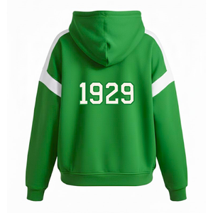 Iota Phi Lambda Premium algodón poliéster pulóver gran tamaño Sudadera con capucha frente Logo elegante hermandad estilo personalizado letras griegas - Product Image 2