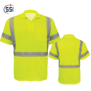 Camisas Reflectantes Impermeables Uniformes para Construcción, Transpirables, Fluorescentes, Color Personalizable, Polo de Seguridad de Alta Visibilidad - Product Image 5