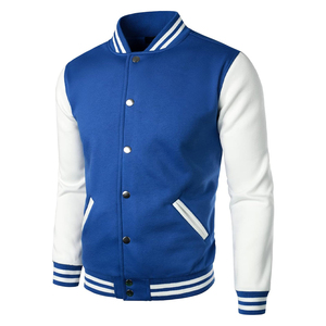 Chaquetas recortadas de alta calidad, parches de chenilla para hombre, Mangas de cuero de béisbol de lana, chaqueta con letras personalizadas - Product Image 2