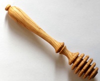 Bâtonnet Distributeur de Miel en Bois Naturel Moderne, Écologique et Durable, Fait Main, Taille Personnalisée, Outil de Cuisine Élégant, Boîte à Miel