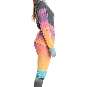 Conjunto Deportivo Tie Dye para Mujer, Hecho con Impresión por Sublimación, Precio al por Mayor, Nuevo Diseño, Conjuntos Deportivos de 2 Piezas para Mujer con OEM - Product Image 6