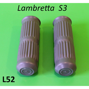 Puños de manillar grises Lambretta LI S3 + TV3 + SX + Special - Product Image 1