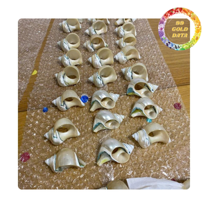 Anneaux de serviette de luxe coquillage | Accessoires de salle à manger et de banquet en vrac | Origine Vietnam - Product Image 5