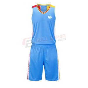 ชุดบาสเก็ตบอลแบบสองชิ้นสำหรับเยาวชนเสื้อตาข่ายโพลีเอสเตอร์และกางเกงขาสั้นระบายอากาศ100% สำหรับฤดูร้อนและฤดูบาสเก็ตบอล - Product Image 2