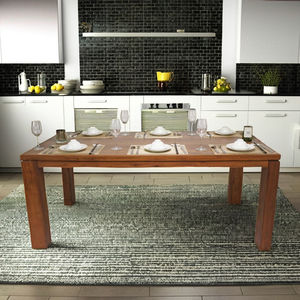 Mesa de cocina de grano natural, estética minimalista, acabado brillante, resistente a los arañazos, diseño sofisticado | WT505P6 - Product Image 4