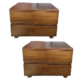 Table basse 50x40x45 en teck, hauteur réglable, design moderne décoratif, écologique, meubles de salon, prix de gros - Product Image 2
