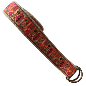 2025 KVR 2025 Usine En Gros Solide Couleur Double D-Ring Boucle Jacquard Nylon Sangle Ceinture Avec Pointe En Métal - Product Image 3