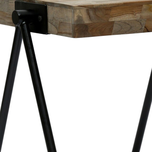 Modern Designed Natural Wood <b>Side</b> <b>Table</b> for <b>Sofa</b> Dining & Bedroom with Metal Legs-Home Decor Factory Price - Product Image 5