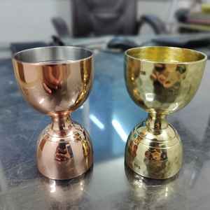 Venta caliente Jigger doble taza medidora de cóctel de acero inoxidable para tragos bebidas espirituosas Bar ACCESORIOS Herramienta de medida de Metal - Product Image 3